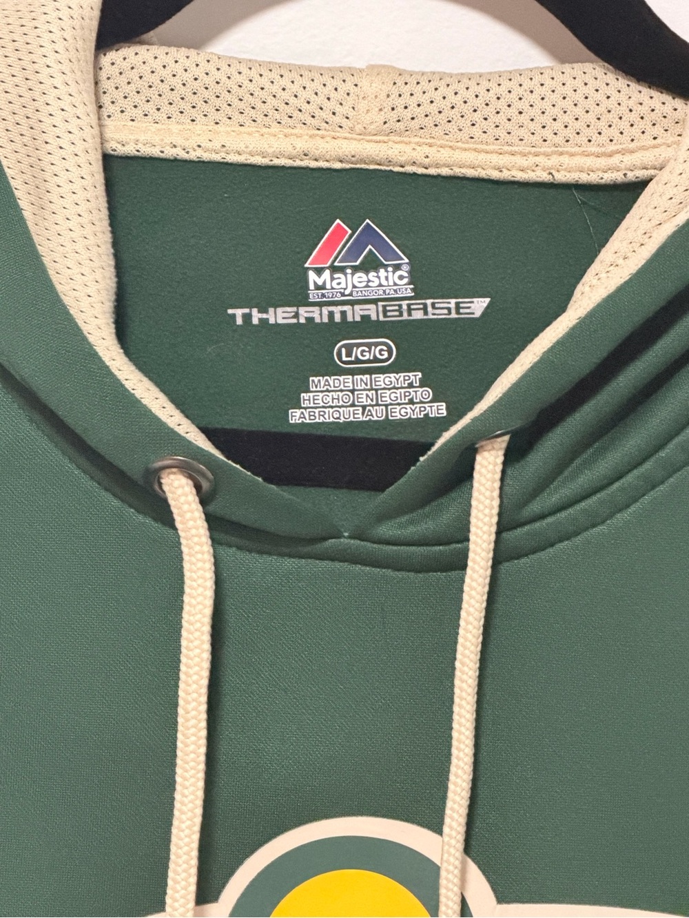 Vintage Majestic Athletic NHL Minnesota Wild "Therma Base" Tech Fleece Hoodie - Picture 3 of 4